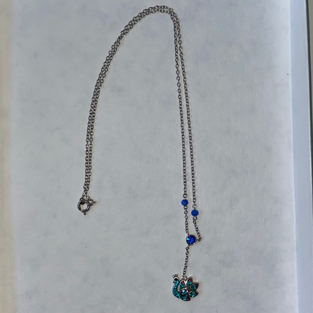 Peacock necklace